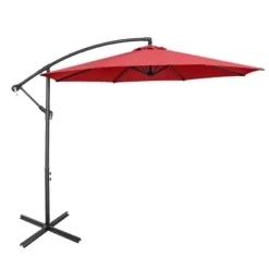 Costway 10 FT Patio Offset Umbrella W/8 Ribs Cross Base Tilt 28 Costway 10 FT Patio Offset Umbrella W/8 Ribs Cross Base Tilt -Costway GUEST b9031bb4 f6f9 42cb 8b24 e88fa9a0247f
