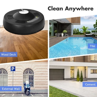 Costway 16'' Pressure Washer Surface Cleaner Attachment W/ 2 Extension Wand 8 Costway 16'' Pressure Washer Surface Cleaner Attachment W/ 2 Extension Wand - Image 8