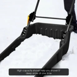 Costway 24'' Folding Poly Snow Shovel Snow Pusher W/Wheels U-Shape Handle 16 Costway 24'' Folding Poly Snow Shovel Snow Pusher W/Wheels U-Shape Handle -Costway GUEST b9ead64e f29c 4f36 9b0f bd9b03f562aa