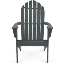 Costway Outdoor Adirondack Chair Solid Wood Durable Patio Garden Furniture GrayNaturalWhite -Costway GUEST badd7f26 15c1 41f8 898e c43c1b49b6f4