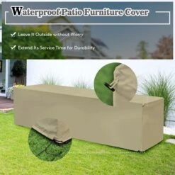 Costway 8PCS Patio Rattan Furniture Set Storage Waterproof Cover Cushion -Costway GUEST bc8eee49 b5e0 4d63 9373 2c0f8acd3b83