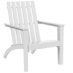 Costway Patio Adirondack Chair Acacia Wood Lounge Armrest Garden Deck WhiteBlackGray -Costway GUEST bcaee8e6 bcb4 42a5 a2ac eabad10af972
