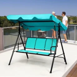 Costway 3 Person Patio Swing Canopy Yard Furniture 15 Costway 3 Person Patio Swing Canopy Yard Furniture -Costway GUEST bcc2dd17 bd15 404c 874c 702052ad8425