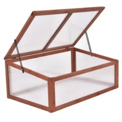Costway Garden Portable Wooden Green House Cold Frame Raised Plants Bed Protection -Costway GUEST bebc5834 d780 46dc 872e ff0492105b10
