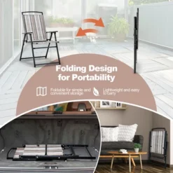 Costway 2pcs Patio Folding Sling Chairs Dining Armrest Backrest Outdoor Portable 15 Costway 2pcs Patio Folding Sling Chairs Dining Armrest Backrest Outdoor Portable -Costway GUEST bf2b9a23 0822 4572 9979 83acccd81f3e