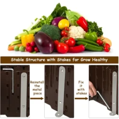 Costway 48''x24'' Raised Garden Bed Rectangle Plant Box Planter Flower Vegetable Brown 16 Costway 48''x24'' Raised Garden Bed Rectangle Plant Box Planter Flower Vegetable Brown -Costway GUEST c00c38e0 017c 4234 89a7 535396d4936e