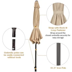 Costway 10Ft Outdoor Market Patio Table Umbrella Push Button Tilt Crank Lift BurgundyBeigeTanBlue -Costway GUEST c0cf4252 65c6 4440 b34b 14f78b686ec6