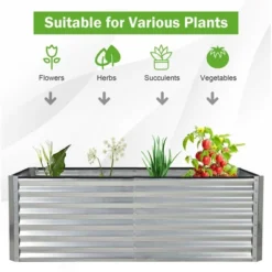 Costway Raised Garden Bed Large Metal Planter Box Kit For Vegetable Herb 6' X 3' X 2' -Costway GUEST c15be9d0 6fb5 4d7a 9647 a7959119a026