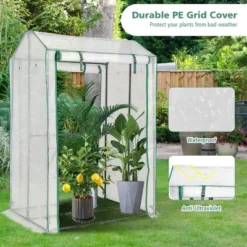 Costway 39'' X 32'' X 59'' Walk-in Garden Greenhouse Warm House For Plant Growing 14 Costway 39'' X 32'' X 59'' Walk-in Garden Greenhouse Warm House For Plant Growing -Costway GUEST c197ea17 a025 4dd4 ade4 587afa2e22de