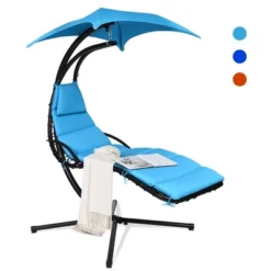 Costway Hanging Swing Chair Hammock Chair W/ Pillow Canopy Stand BlueNavyOrange 21 Costway Hanging Swing Chair Hammock Chair W/ Pillow Canopy Stand BlueNavyOrange -Costway GUEST c32783c1 f3a3 457b ab41 dbbd8b0cc6f7