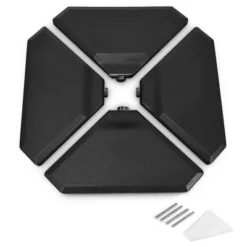 Costway 4PCS Cantilever Offset Umbrella Base Weight Sand 195lbs Stable Water Filled 9 Costway 4PCS Cantilever Offset Umbrella Base Weight Sand 195lbs Stable Water Filled -Costway GUEST c55d3029 55bc 4513 90b7 26faaf19f246