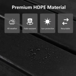 Costway HDPE Patio Folding Adirondack Chair Ottoman Set Footrest All-Weather -Costway GUEST c58552c9 f069 4136 a5cb 4ec8158a0270