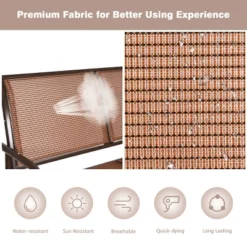 Costway Patio Swing Glider Bench Loveseat Rocking Chair Backyard Poolside 18 Costway Patio Swing Glider Bench Loveseat Rocking Chair Backyard Poolside -Costway GUEST c85268b7 fa88 4547 b922 b592d763507a