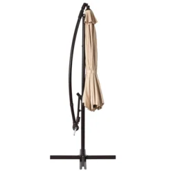 Costway 10FT Patio Offset Hanging Umbrella Easy Tilt Adjustment 8 Ribs Backyard BurgundyBeigeTanBlue 21 Costway 10FT Patio Offset Hanging Umbrella Easy Tilt Adjustment 8 Ribs Backyard BurgundyBeigeTanBlue -Costway GUEST c9057aa8 78e1 4ff0 91e3 889e83d78a01