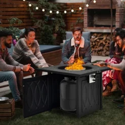 Costway 32'' Propane Fire Pit Table Square Tabletop W/Lava Rocks Cover 50,000 BTU 12 Costway 32'' Propane Fire Pit Table Square Tabletop W/Lava Rocks Cover 50,000 BTU -Costway GUEST c97122b5 2ee4 4ecf ae81 f9a33035b5c7