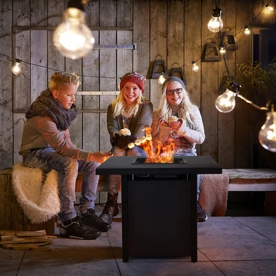 Costway 32'' Patio Fire Pit Table Propane Heater 40,000 BTU W/CSA Certification 2 Costway 32'' Patio Fire Pit Table Propane Heater 40,000 BTU W/CSA Certification - Image 2