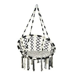 Costway Hanging Hammock Chair With Cushion Macrame Swing Cotton Rope Indoor Outdoor -Costway GUEST cb1ef141 0629 4029 9cfb 3885872917cc
