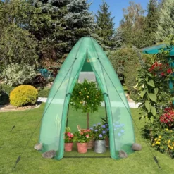 Costway 5.5'x 5.5'x 6' Portable Mini Garden Greenhouse With Window & Roll-up Zippered Door 15 Costway 5.5'x 5.5'x 6' Portable Mini Garden Greenhouse With Window & Roll-up Zippered Door -Costway GUEST cdbd0a1b a799 4280 a4fb b13a1aa95c11
