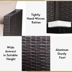 Costway 2PCS Patio Rattan Corner Sofa Sectional Furniture Cushion 18 Costway 2PCS Patio Rattan Corner Sofa Sectional Furniture Cushion -Costway GUEST cfc8e263 f786 416e 87c7 30514f329b95