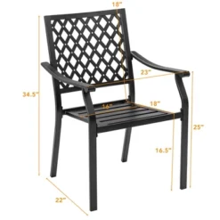 Costway Set Of 2 Patio Dining Chairs Stackable Metal Slat Armreset Garden Yard 10 Costway Set Of 2 Patio Dining Chairs Stackable Metal Slat Armreset Garden Yard -Costway GUEST d0009c83 8bb5 44a7 af0a 12e24852b969