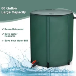 Costway 60 Gallon Portable Rain Barrel Collapsible Tank Water Collector Spigot Filter -Costway GUEST d0e3ee1b 076f 4093 b3cb 14aa93ec3434