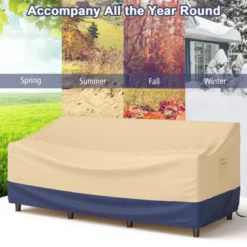 Costway Patio 77''x43'' 3-Seater Outdoor Deep Couch Sofa Cover Waterproof Handle Air Vent 12 Costway Patio 77''x43'' 3-Seater Outdoor Deep Couch Sofa Cover Waterproof Handle Air Vent -Costway GUEST d1a11419 2715 4d67 8f78 dea5ca5f3b38