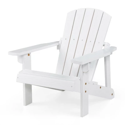 Costway Kid's Adirondack Chair Patio Wood High Backrest Arm Rest 110 LBS Capacity 11 Costway Kid's Adirondack Chair Patio Wood High Backrest Arm Rest 110 LBS Capacity - Image 11