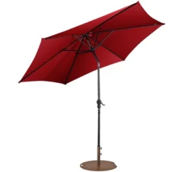 Costway 9ft Patio Umbrella Outdoor W/ 50 LBS Round Umbrella Stand W/ Wheels 25 Costway 9ft Patio Umbrella Outdoor W/ 50 LBS Round Umbrella Stand W/ Wheels -Costway GUEST d4d68950 0f55 4310 8949 af9de600b4e9