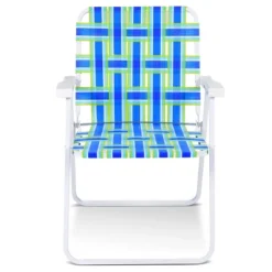 Costway 6pcs Folding Beach Chair Camping Lawn Webbing Chair Lightweight 1 Position Blue -Costway GUEST d610107b 67dd 4e49 b3e7 358f4a5241d0