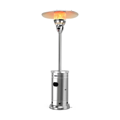 Costway 48,000 BTU Patio Propane Heater Stainless Steel W/Table & Wheels 7 Costway 48,000 BTU Patio Propane Heater Stainless Steel W/Table & Wheels - Image 7