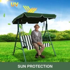 Costway Loveseat Patio Canopy Swing Glider Hammock Cushioned Steel Frame Outdoor Green 11 Costway Loveseat Patio Canopy Swing Glider Hammock Cushioned Steel Frame Outdoor Green -Costway GUEST d7d361db 7fc4 4d12 959a 96010f0af281