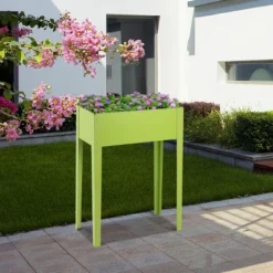 Costway 24'' X12'' Outdoor Elevated Garden Plant Stand Raised Tall Flower Bed Box 13 Costway 24'' X12'' Outdoor Elevated Garden Plant Stand Raised Tall Flower Bed Box -Costway GUEST d8ec4d4b 1bce 4a23 ad41 57fc8113a1ac