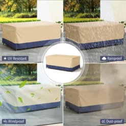 Costway Patio 90''x50'' Dining Set Cover Rectangle Table Chair Waterproof Handle Air Vent 14 Costway Patio 90''x50'' Dining Set Cover Rectangle Table Chair Waterproof Handle Air Vent -Costway GUEST d922be70 dcfb 40a8 93a2 1b9a725d17fd