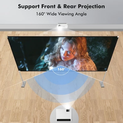 Costway 120'' Projector Screen W/ Stand 16:9 HD 4K Indoor Outdoor Projection Movie Screen 5 Costway 120'' Projector Screen W/ Stand 16:9 HD 4K Indoor Outdoor Projection Movie Screen - Image 5