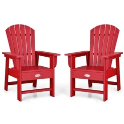 Costway Set Of 2 Kids Patio Adirondack Chair Armchair Weather Resistance Outdoor Chair -Costway GUEST dc2fced4 fd57 4b9b 9a73 20130dbf0a88
