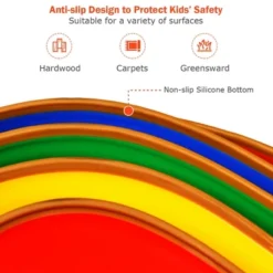 Costway 5pcs Kids Balance Stepping Stones Indoor & Outdoor Coordination & Balance Toy -Costway GUEST de68fe23 f9e3 4112 b67c b215c3fa8b1f