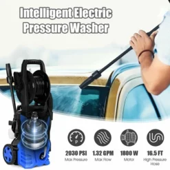 Costway 2030PSI Electric Pressure Washer Cleaner 1.7 GPM 1800W With Hose Reel Blue 15 Costway 2030PSI Electric Pressure Washer Cleaner 1.7 GPM 1800W With Hose Reel Blue -Costway GUEST df2f85f6 536a 4b76 912e 5fcb657af2a8