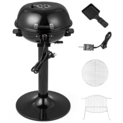 Costway 1600W Electric BBQ Grill With Warming Rack, Temperature Control & Grease Collector 20 Costway 1600W Electric BBQ Grill With Warming Rack, Temperature Control & Grease Collector -Costway GUEST dfadd000 402e 444f b47f c39ff123afdb