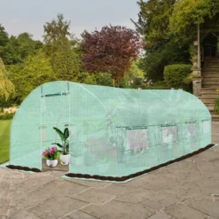 Costway 10'X6.5'X20' Walk-in Greenhouse Backyard Grow Tents Steel Frame 8 Windows -Costway GUEST e09e20c3 a596 49a6 a185 75f6f0906644