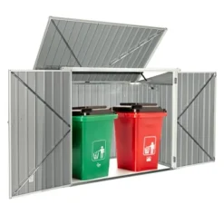 Costway 6x3FT Horizontal Storage Shed 68 Cubic Feet For Garbage Cans Tools Accessories 15 Costway 6x3FT Horizontal Storage Shed 68 Cubic Feet For Garbage Cans Tools Accessories -Costway GUEST e0a1c66f 61b2 4e83 a4af 5399679dc07a