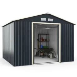 Costway Outdoor Tool Storage Shed Large Utility Storage House W/ Sliding Door 20 Costway Outdoor Tool Storage Shed Large Utility Storage House W/ Sliding Door -Costway GUEST e1d99118 489e 495e b192 d5c152f2f34e