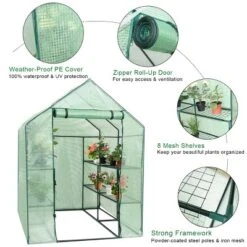 Costway Portable Mini Walk In Outdoor 2 Tier 8 Shelves Greenhouse -Costway GUEST e27f3be7 9433 435c 8385 4942e96f7001
