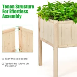 Costway Raised Garden Bed 42''x30''x32'' Elevated Wood Planter Box Stand Patio Yard -Costway GUEST e4f9423b 35fb 43cc 9bba 2e70d0cbb58f