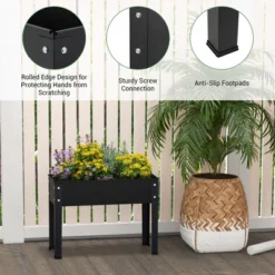 Costway 24'' Raised Garden Bed With Legs Metal Elevated Planter Box Drainage Hole Backyard 16 Costway 24'' Raised Garden Bed With Legs Metal Elevated Planter Box Drainage Hole Backyard -Costway GUEST e5760cc3 8982 4cfc 8346 12d2b48920bf