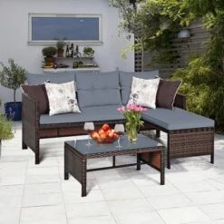 Costway 3PCS Patio Wicker Rattan Sofa Set Outdoor Sectional Conversation Set 17 Costway 3PCS Patio Wicker Rattan Sofa Set Outdoor Sectional Conversation Set -Costway GUEST e643cef5 8973 4964 9375 c828135b978e