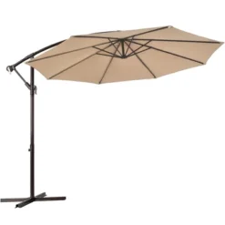 Costway 10FT Patio Offset Hanging Umbrella Easy Tilt Adjustment 8 Ribs Backyard BurgundyBeigeTanBlue 20 Costway 10FT Patio Offset Hanging Umbrella Easy Tilt Adjustment 8 Ribs Backyard BurgundyBeigeTanBlue -Costway GUEST e7e8625d a593 4c9a 9bfb 34c0b16b8934