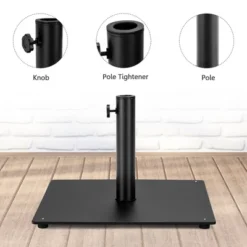 Costway 36LBS Square Umbrella Base Stand Weighted Patio Market Umbrellas Black 16 Costway 36LBS Square Umbrella Base Stand Weighted Patio Market Umbrellas Black -Costway GUEST ea2125d9 8c93 4822 845b 208df888eb29