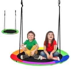 Costway 40'' Flying Saucer Tree Swing For Kids Round Tree Swing For Outdoor 23 Costway 40'' Flying Saucer Tree Swing For Kids Round Tree Swing For Outdoor -Costway GUEST ea36a680 90c8 444f 96f6 a1b2c520ff7a