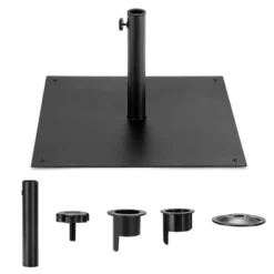 Costway 40 LBS Square Umbrella Base Stand Weighted Patio Market Umbrellas Black 17 Costway 40 LBS Square Umbrella Base Stand Weighted Patio Market Umbrellas Black -Costway GUEST ea62665c 30cd 4f5a 98df 4bb2ce4ec47f