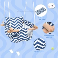Costway Baby Canvas Hanging Swing Cotton Hammock Toy For Toddler BluePink 16 Costway Baby Canvas Hanging Swing Cotton Hammock Toy For Toddler BluePink -Costway GUEST eb99df29 8e1c 4e18 aa7e bf5eefa2fbeb